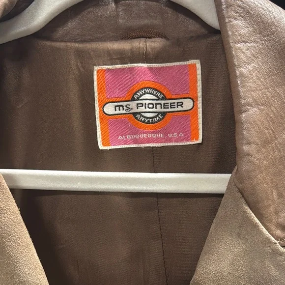 Brown Leather and Suede Jacket